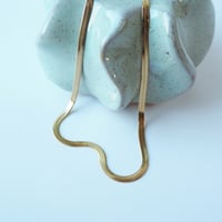 Image 6 of *NEW* Flat Snake Chain Necklace in gold - 18k gold plate tarnish proof