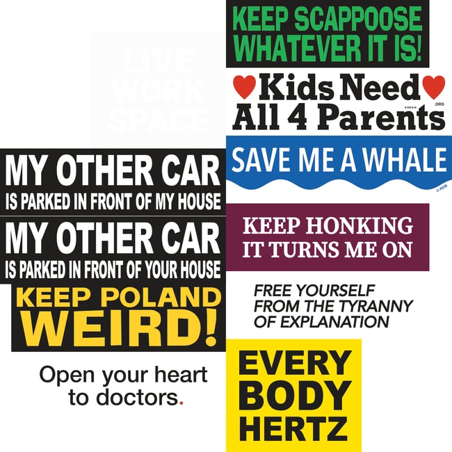 ROB WALMART SINGLE BUMPERSTICKERS