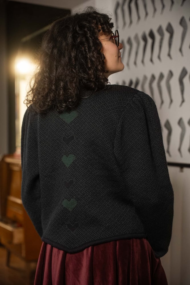 Image of Cardigan tirolese Cuori