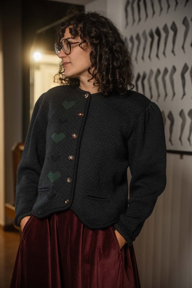 Image of Cardigan tirolese Cuori