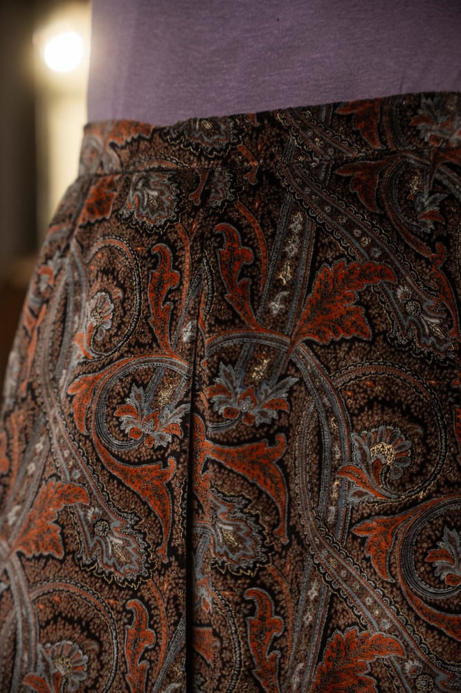 Image of Gonna velluto Paisley