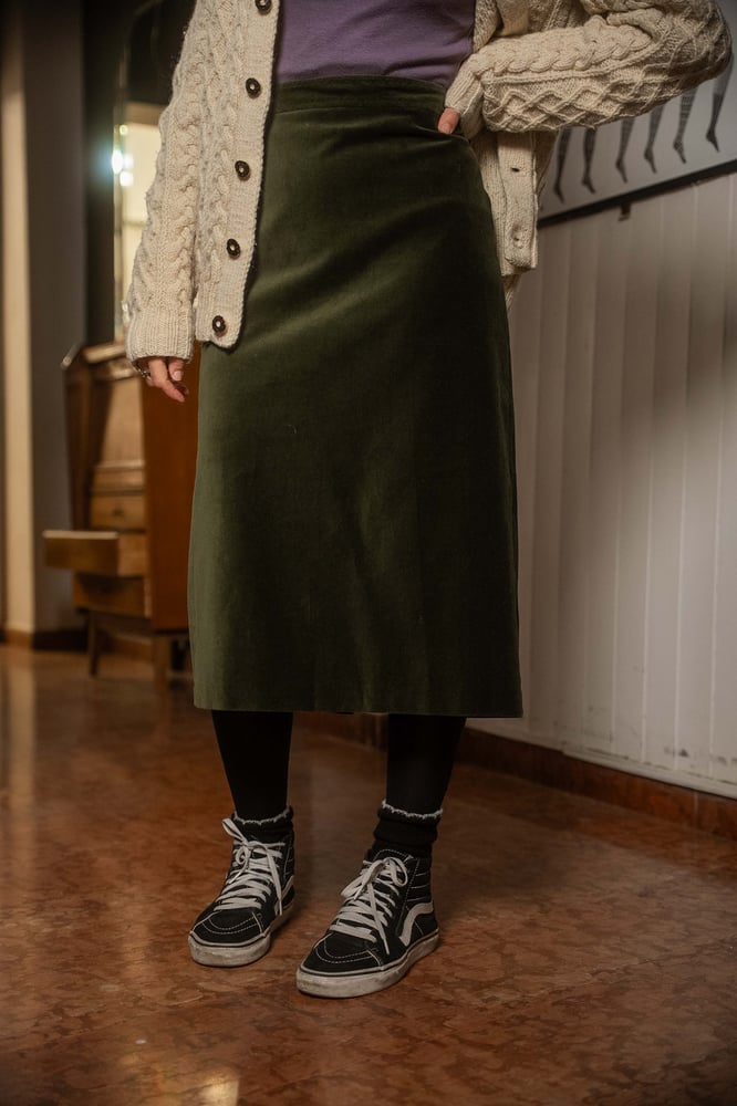 Image of Gonna Velluto Max Mara verdone