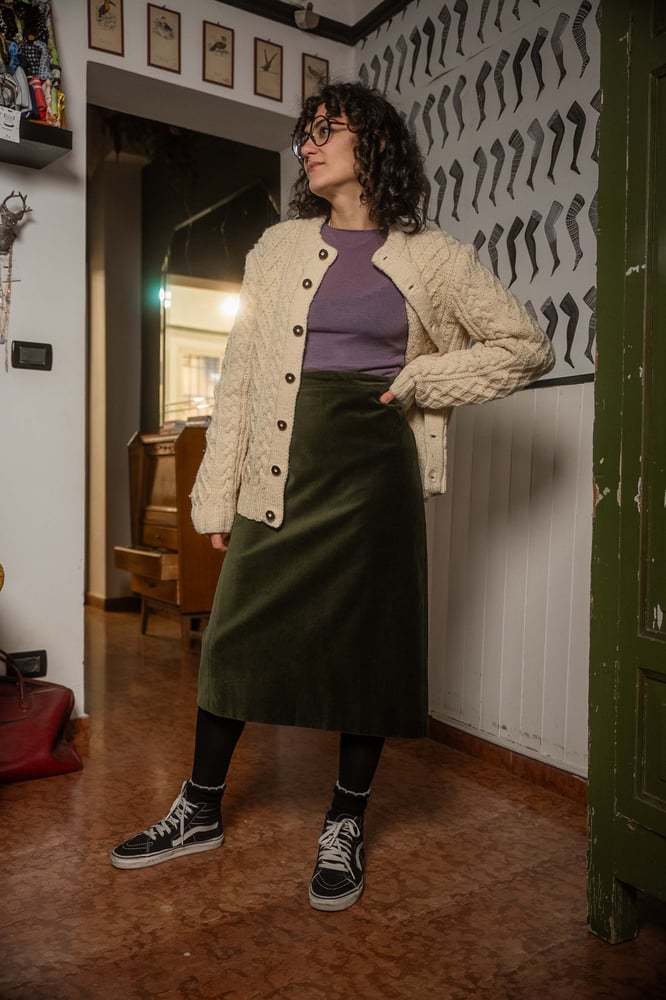 Image of Gonna Velluto Max Mara verdone