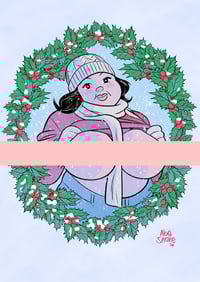 Image 1 of Muffin A5 Print - Christmas Flash