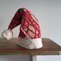Image 1 of Handmade Wonky Weathered Santa Hat D