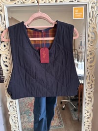 Image 2 of Navy Pinafore Vest/Medium