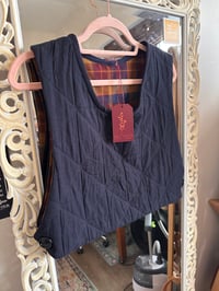 Image 1 of Navy Pinafore Vest/Medium