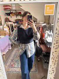 Image 3 of Navy Pinafore Vest/Medium