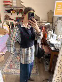 Image 4 of Navy Pinafore Vest/Medium