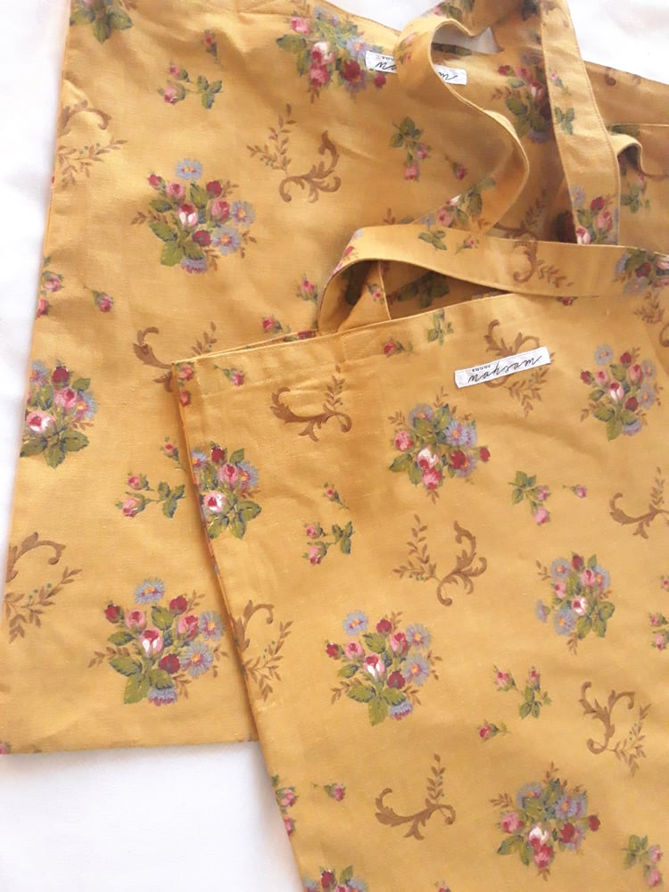 Image of Totebag Fleurs anciennes