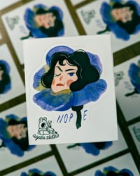 Image 1 of Pansy Nope Vinyl Sticker