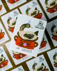 Image 1 of I'm Cooked Vinyl Sticker