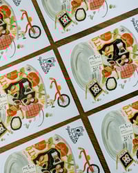 Image 2 of Cute Coffee Truck Vinyl Sticker