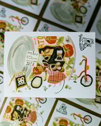 Image 3 of Cute Coffee Truck Vinyl Sticker