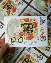 Image 1 of Cute Coffee Truck Vinyl Sticker