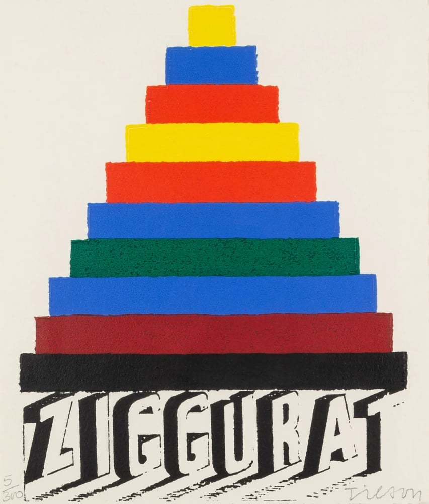 Image of joe tilson / ziggurat / 26/50