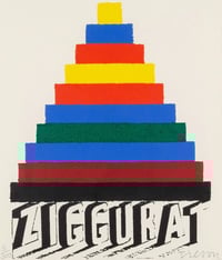 Image 2 of joe tilson / ziggurat / 26/50