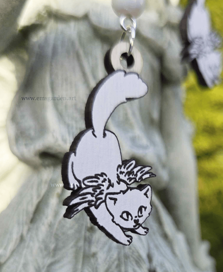 Image of Cupid Kitty Earrings