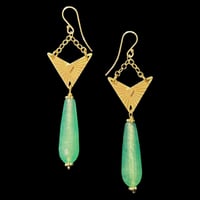 MOON RAY Earring x Green Aventurine