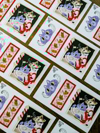 Image 3 of Whisker Hair Saloon Set of 3 Vinyl Stickers