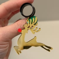 Golden Reindeer Dangles (sizes 4g-2")