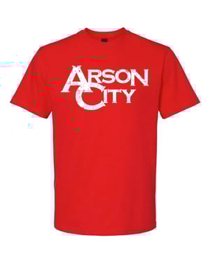 Image of Arson City Logo Shirt in Black, Red, Green or Heather Gray