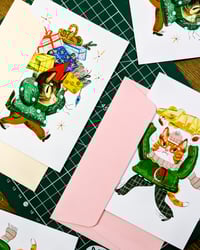 Image 2 of Merry Catsmas - Greeting Card Duo