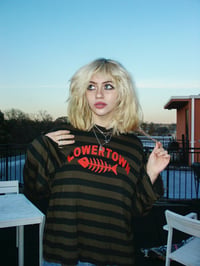 Image 2 of Striped Fishbone Longsleeve shirt