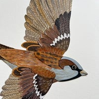 Image 3 of House Sparrow - Original Papercut Artwork