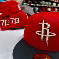 Image 2 of New Era 59Fifty Front Door Red 