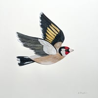 Image 2 of Goldfinch - Original Papercut Artwork
