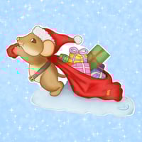 Tiny Santa Helper - Sticker