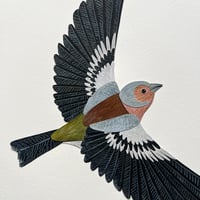 Image 3 of Chaffinch - Original Papercut Artwork