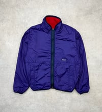 Image 2 of Patagonia Six Chuter Reversible Jacket Red/Purple Vintage 1991 Medium