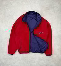 Image 10 of Patagonia Six Chuter Reversible Jacket Red/Purple Vintage 1991 Medium