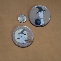 Image 2 of Button Set Witch Pins Set of 2