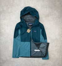 Image 3 of Patagonia Boulder Fork Waterproof Jacket Wetland Blue Large Mens 