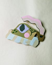 Image 2 of Wooden Pin Pipe Frog