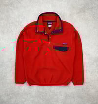 Image 2 of Patagonia Synchilla Snap-T Fleece Pullover Vintage Red Small Womens 