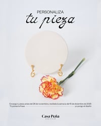 Plato plano mini personalizado