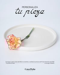 Plato filo personalizado