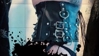 Image 3 of Vintage leather road warrior up cycled Underbust corset