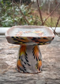 Image 3 of Small Elevated Dish in Orange