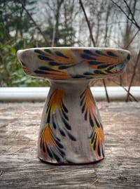 Image 1 of Small Elevated Dish in Orange