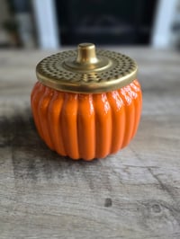 Image 1 of NEW *LIMITED EDITION* Ceramic Orange Pumpkin Candle