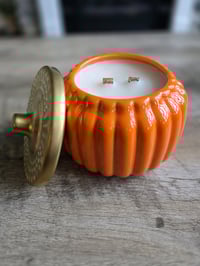 Image 2 of NEW *LIMITED EDITION* Ceramic Orange Pumpkin Candle