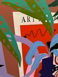 Image 4 of "Shelf with Books and Pink Poppies" by Mary Finlayson