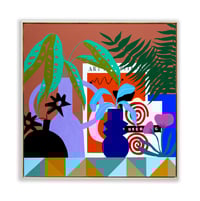 Image 8 of "Shelf with Books and Pink Poppies" by Mary Finlayson