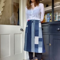 Image 5 of Was £126 now £94.50, Denim Patchwork Apron amde from Upcycled Fabrics, One Of A Kind