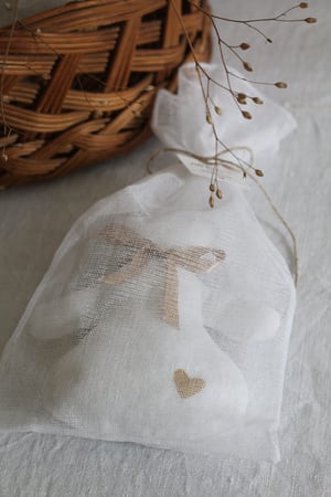 Image of Mini ours décoratif en lin